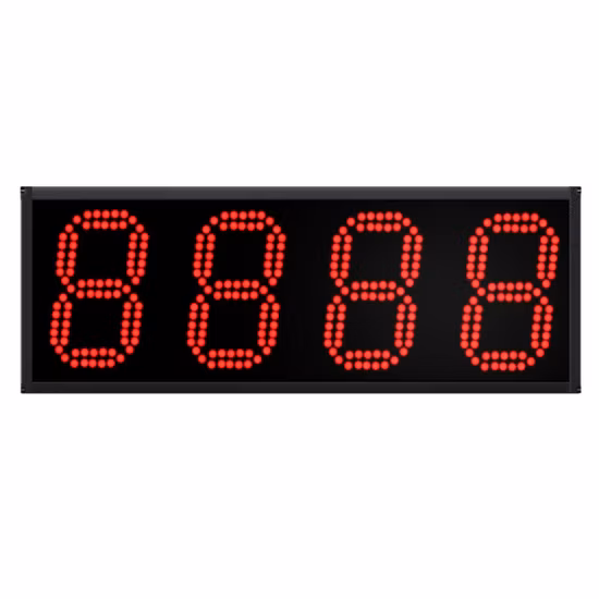 Display a LED con cartello in alluminio con prezzo del gas in piedi
